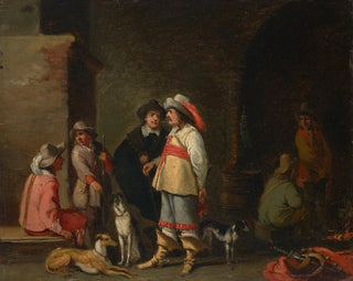 Anthonie Palamedesz - Cavaliers in a guardroom interior.webp