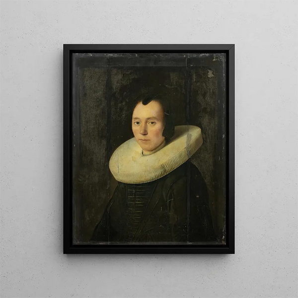Portret damy - Anthonie Palamedesz — oprawiony obraz na ścianie