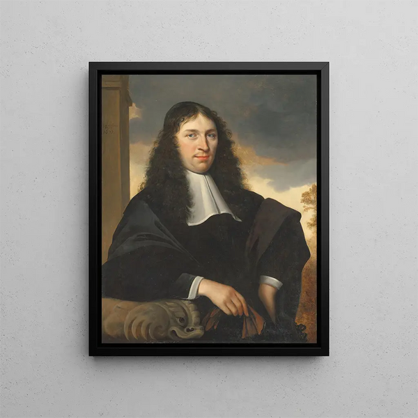 Portret dżentelmena - Anthonie Palamedesz — oprawiony obraz na ścianie
