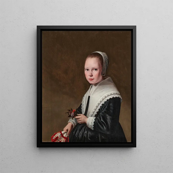 Portret dziewczynki - Anthonie Palamedesz — oprawiony obraz na ścianie