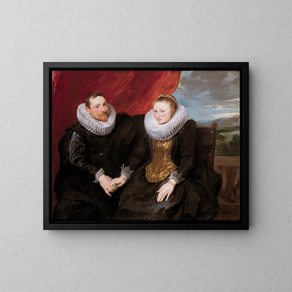 Małżeńska para - Antoine van Dyck — oprawiony obraz na ścianie