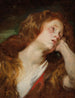 Młoda kobieta odpoczywająca głowę, prawdopodobnie Madeleine pokutująca - Antoine van Dyck — widok dzieła