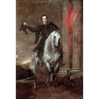 Anthony van Dyck - Anton Giulio BrignoleSale On Horseback.webp