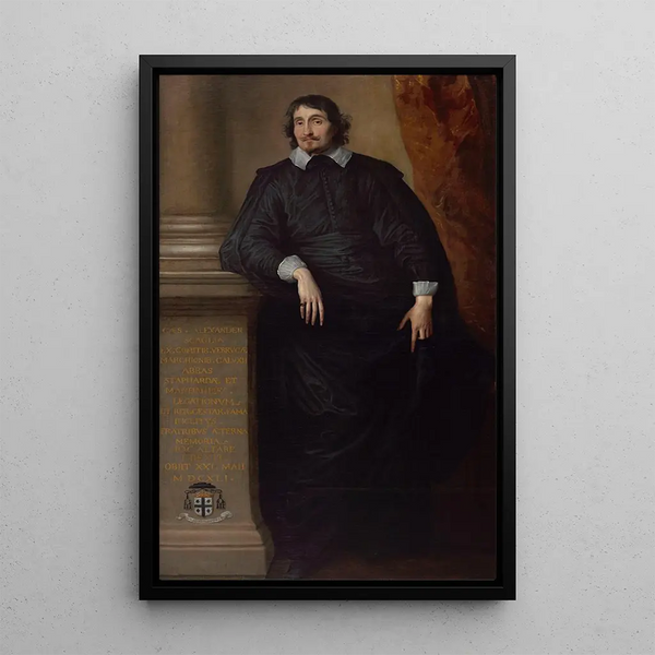 Cesare Alessandro Scaglia di Verrua abbé de Staffarda et Mandanici - Antoine van Dyck — oprawiony obraz na ścianie