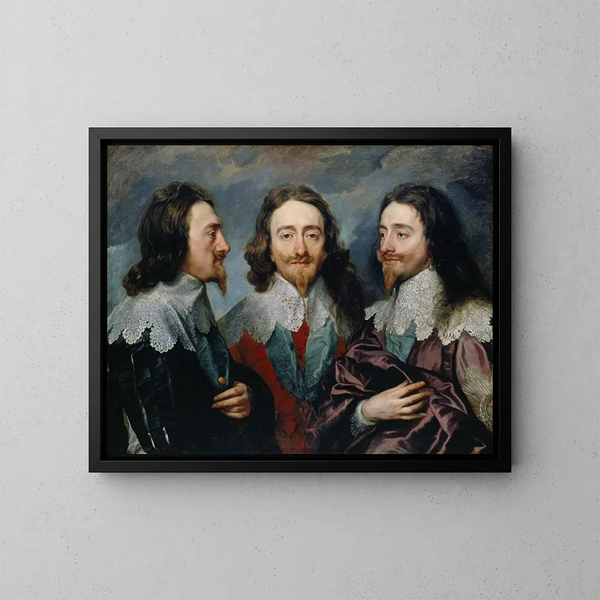 Charles Ier - Antoine van Dyck — oprawiony obraz na ścianie