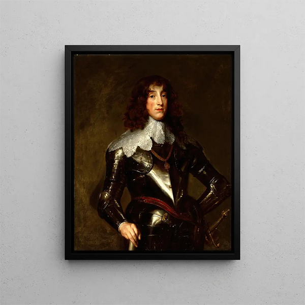 Karola Ludwika Palatyna - Antoine van Dyck — oprawiony obraz na ścianie