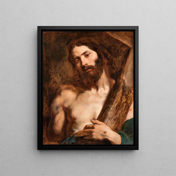 Chrystus niosący krzyż - Antoine van Dyck — oprawiony obraz na ścianie