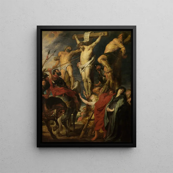 Chrystus na Krzyżu Przebicie włócznią - Antoine van Dyck — oprawiony obraz na ścianie