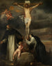 Ukrzyżowania Chrystusa z Świętą Katarzyną Sieneńską, Świętym Dominikiem i aniołem - Antoine van Dyck — widok dzieła