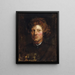 Głowa młodego mężczyzny - Antoine van Dyck — oprawiony obraz na ścianie