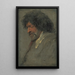 Studium głowy mężczyzny - Antoine van Dyck — oprawiony obraz na ścianie
