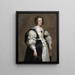 Damy z wachlarzem - Antoine van Dyck — oprawiony obraz na ścianie