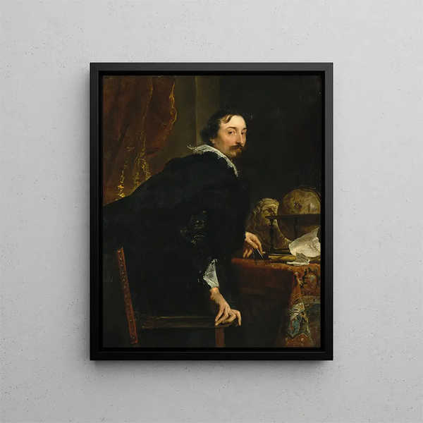 Lucas van Uffel zmarł w 1637 roku - Antoine van Dyck — oprawiony obraz na ścianie