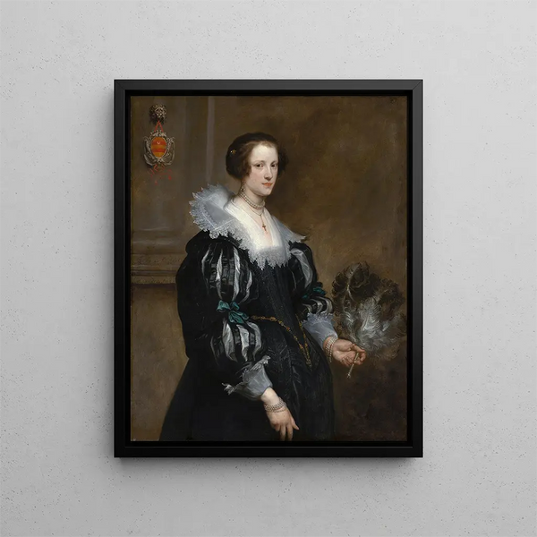 Portret Anny Wake - Antoine van Dyck — oprawiony obraz na ścianie