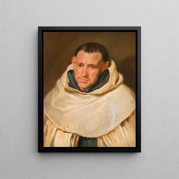 Portret karmelickiego mnicha - Antoine van Dyck — oprawiony obraz na ścianie