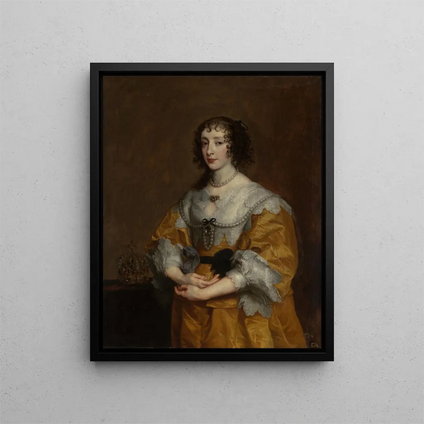 Królowa Henrietta Maria - Antoine van Dyck — oprawiony obraz na ścianie