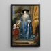 Królowa Henrietta Maria z Sir Jeffrey Hudson - Antoine van Dyck — oprawiony obraz na ścianie