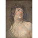 Studium głowy młodego mężczyzny patrzącego w górę Święty Sebastian - Antoine van Dyck — widok dzieła