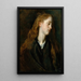 Studium głowy młodej kobiety - Antoine van Dyck — oprawiony obraz na ścianie