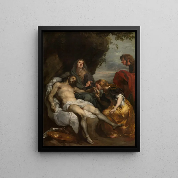 La Lamentation sur le Christ mort - Antoine van Dyck — oprawiony obraz na ścianie