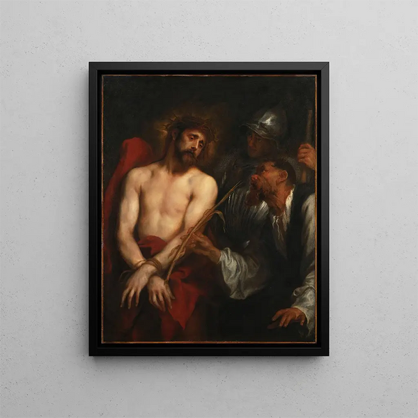 La moquerie du Christ - Antoine van Dyck — oprawiony obraz na ścianie