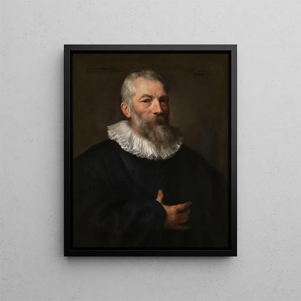 Le peintre Marten Pepijn - Antoine van Dyck — oprawiony obraz na ścianie