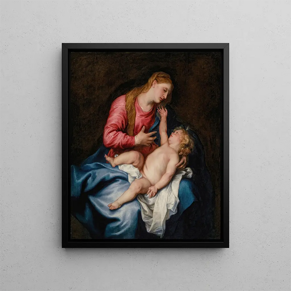 La Vierge à l'Enfant - Antoine van Dyck — oprawiony obraz na ścianie