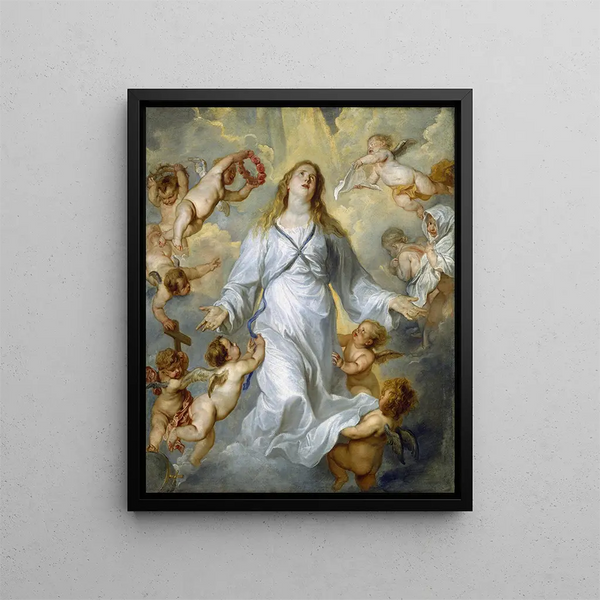 La Vierge comme intercesseur - Antoine van Dyck — oprawiony obraz na ścianie