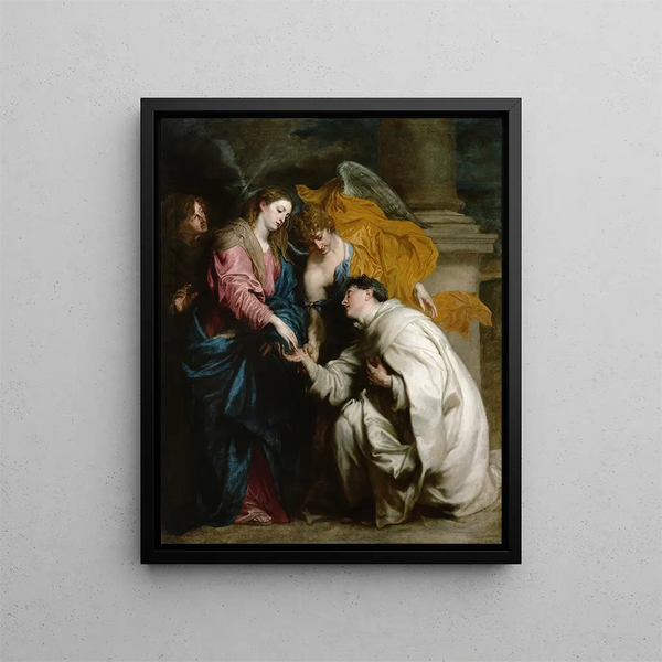 La vision du bienheureux Hermann Joseph - Antoine van Dyck — oprawiony obraz na ścianie