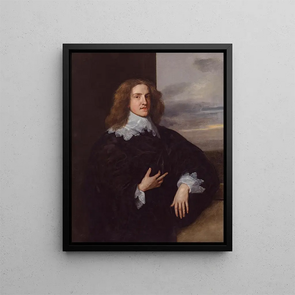 Młody dżentelmen - Antoine van Dyck — oprawiony obraz na ścianie