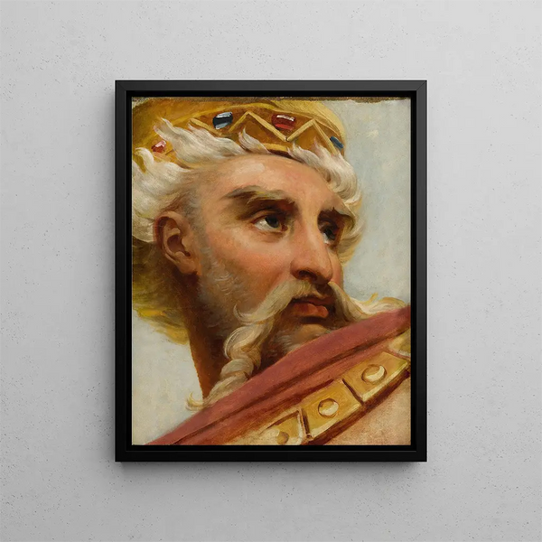 Tête de Charlemagne - Antoine-Jean Gros — oprawiony obraz na ścianie