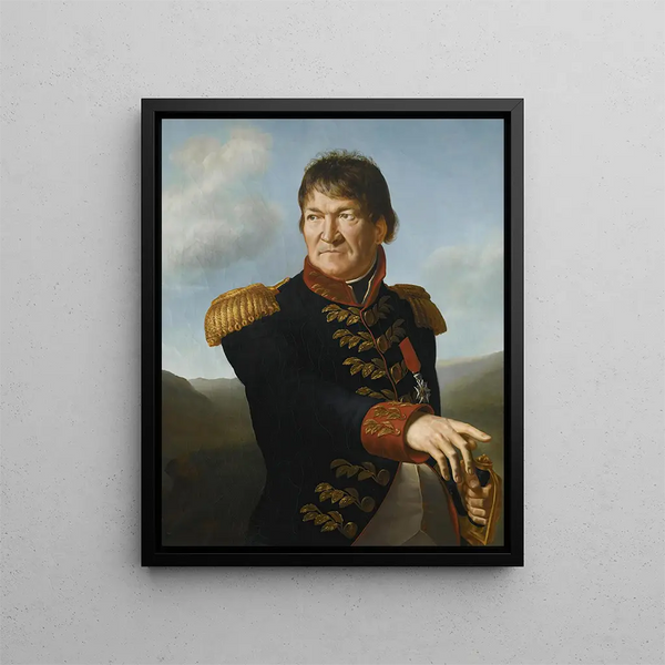 Portret barona Ségoing de Laborde - Antoine-Jean Gros — oprawiony obraz na ścianie
