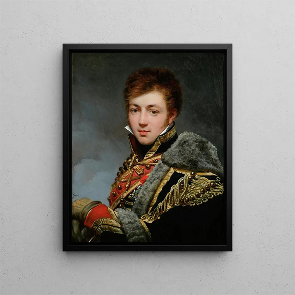 Portret hrabiego Honoré de La Riboisère 1788-1868 - Antoine-Jean Gros — oprawiony obraz na ścianie