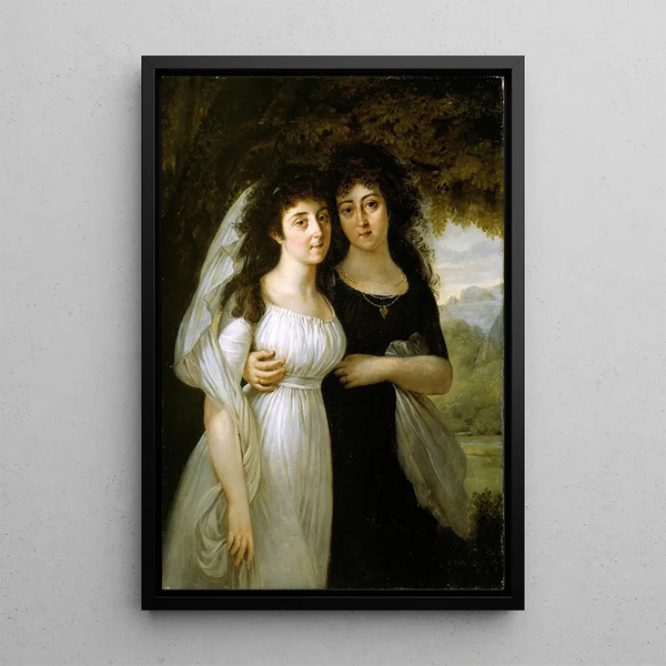 Reprodukcja obrazu Portret sióstr Maistre - Antoine-Jean Gros