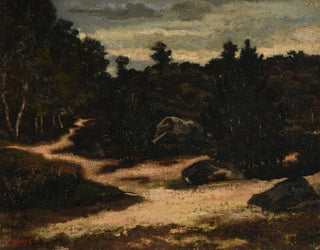 AntoineLouis Barye - Chemin sableux en fort de Fontainebleau.webp