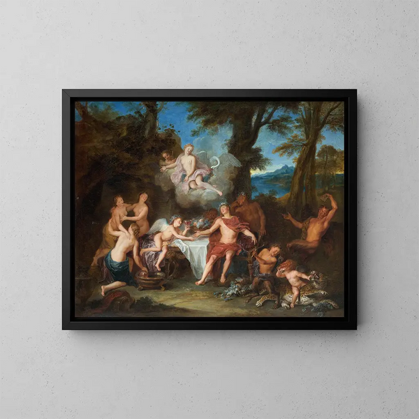 L'Alliance de Bacchus et de Cupidon - Antoine Coypel — oprawiony obraz na ścianie