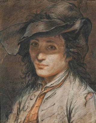 portret mężczyzny w kapeluszu - Antoine Lebel — widok dzieła