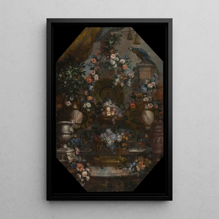 Antoine Monnoyer - Large Flowerpiece with Precious Urns.webp