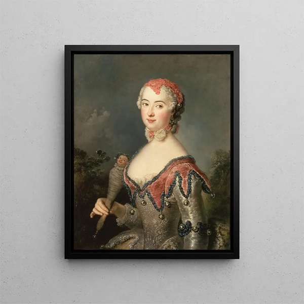 Charlotte Fredrika Sparre - Antoine Pesne — oprawiony obraz na ścianie