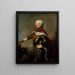 Portret Fryderyka II Pruskiego - Antoine Pesne — oprawiony obraz na ścianie