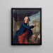 Jean-Henri Masers chevalier de Latude 1725-1805 pokazujący Bastille - Antoine Vestier — oprawiony obraz na ścianie