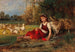 Gardeuse d'oies au repos - Anton Dieffenbach — widok dzieła