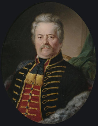 Portret szlachcica w mundurze huzara - Anton Ebert — widok dzieła