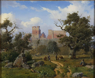 Hammershus - Anton Eduard Kieldrup — widok dzieła