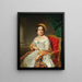 Portret Louise von Wertheimstein Wiedeń 1813-1890 z domu Biedermann - Anton Einsle — oprawiony obraz na ścianie