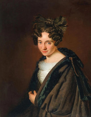 Anton Einsle - Portrait of a Young Lady with a Black Bow in her Hair.webp