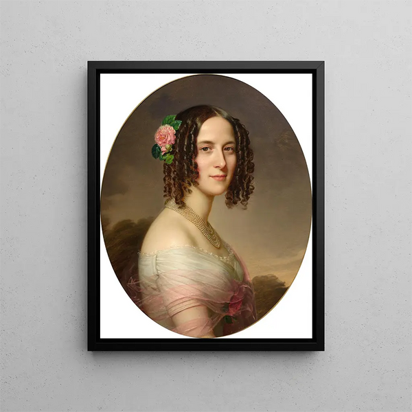 Buste de femme - Anton Einsle — oprawiony obraz na ścianie