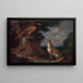 Renard et faisan dans le paysage - Anton Enzinger — oprawiony obraz na ścianie