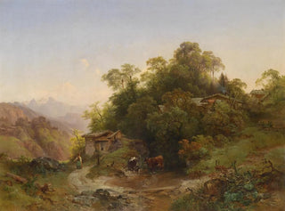 Le tumulus forestier - Anton Hansch — widok dzieła