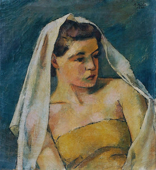 Anton Hula - Junge Frau Mit Schleier.webp